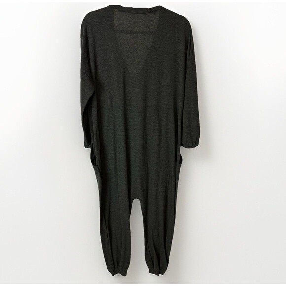 Three Bird Nest Womens Med The Perfect Long Sleeve Harem Jumpsuit Dark Gray Cozy - Picture 9 of 11